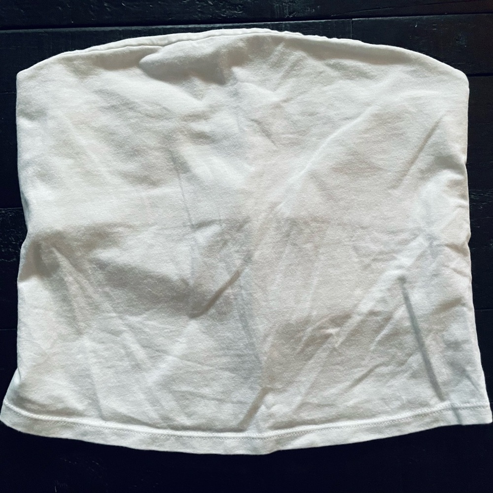 Free People White Strapless Tube Top